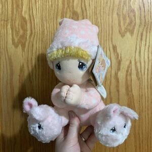 NWT Aurora Precious Moments 9” Plush Doll Baby Girl “Now I Lay Me Down to Sleep”